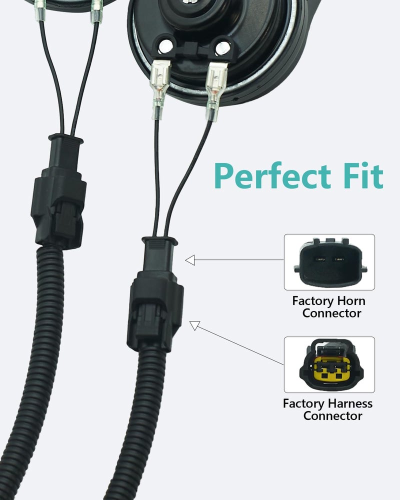 NEOGET Car Horn Connector Adapter Wiring Harness, Compatible with Hyundai Kia, 2+2 Pack Pigtail Converter for Universal to OEM Horn Replacement (Hyundai/Kia) - Image 4