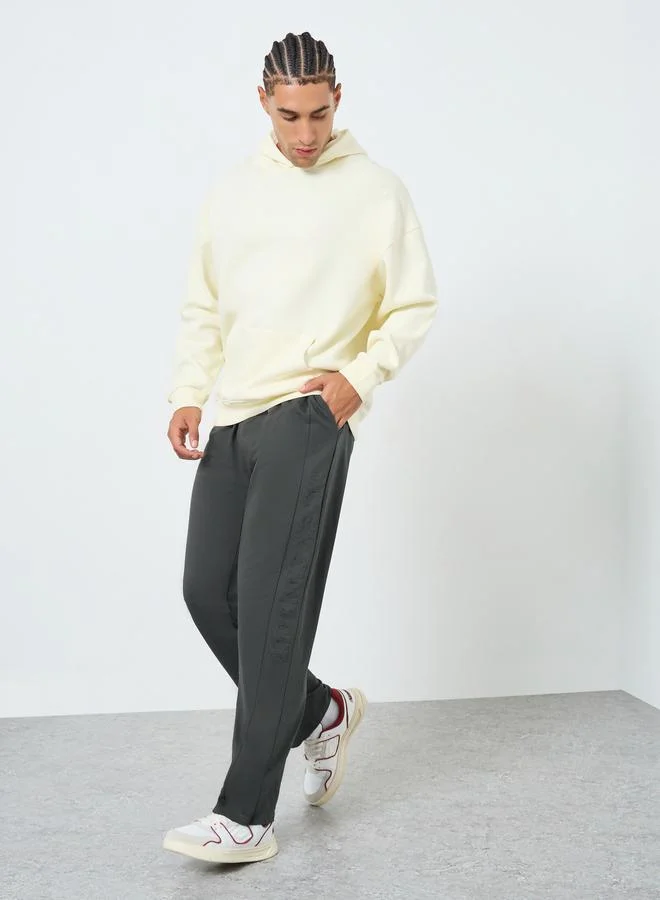 Styli Men Grey Solid Relaxed Fit Joggers