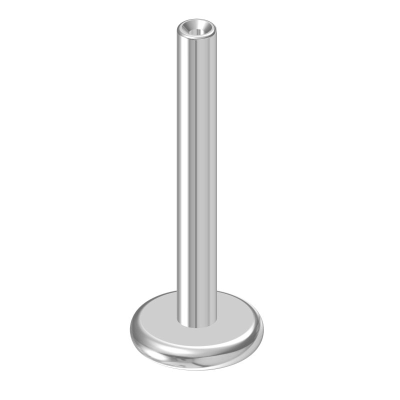 NewkeepsR 16GÃ—10mm Threadless Flat Back Labret Stud Post Replacement, Implant Grade 1.2mm Press Fit Flatback Push In Unthreaded Titanium Bar - Image 1