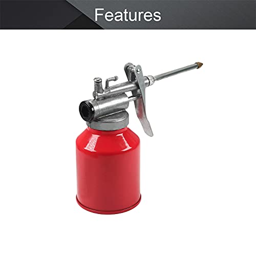 Utoolmart مضخة زيت Utoolmart، سعة 250 جرام، علبة زيت معدنية عالية الضغط، زجاجة بندقية زيت يدوية بفوهة صلبة، أداة مضخة زيت بإصبع واحد، 1 عبوة - Image 3