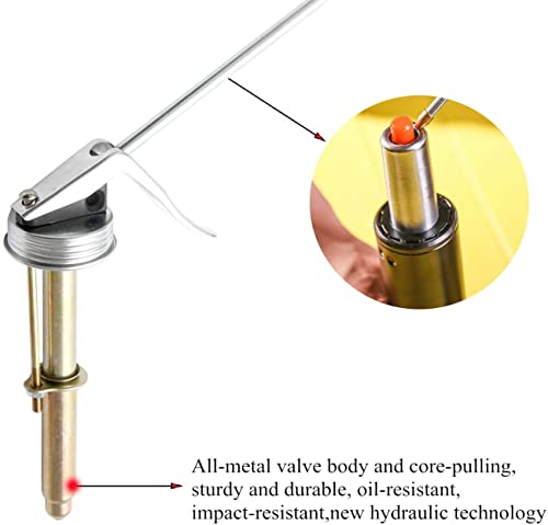 Utoolmart مضخة زيت Utoolmart، سعة 250 جرام، علبة زيت معدنية عالية الضغط، زجاجة بندقية زيت يدوية بفوهة صلبة، أداة مضخة زيت بإصبع واحد، 1 عبوة - Image 5