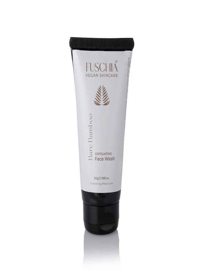 Fuschia Bare Bamboo Exfoliating Face Wash | Vegan Skincare for Oily Skin Women | 50g/1.76fl.oz - Image 2