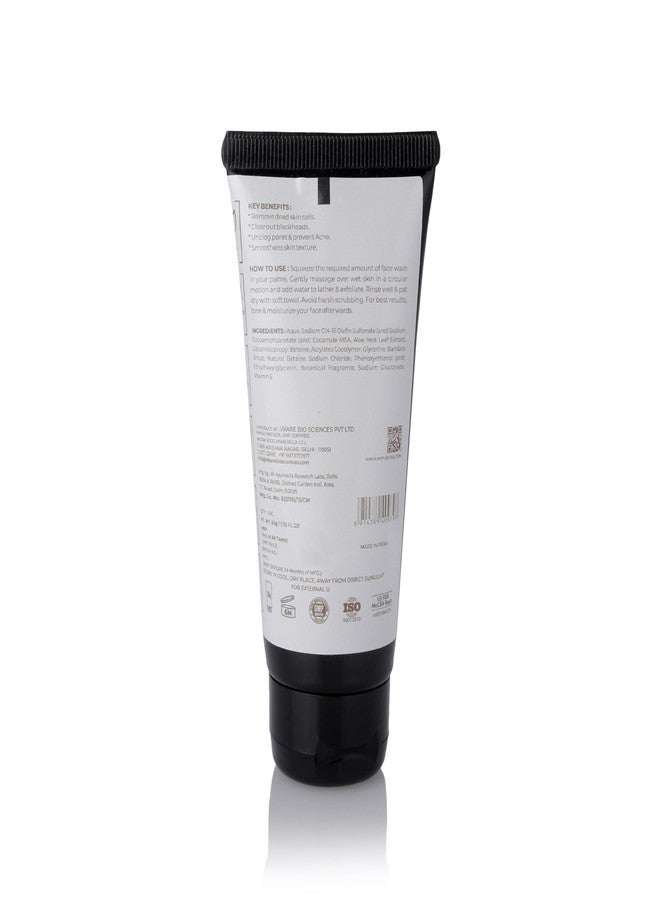 Fuschia Bare Bamboo Exfoliating Face Wash | Vegan Skincare for Oily Skin Women | 50g/1.76fl.oz - Image 3