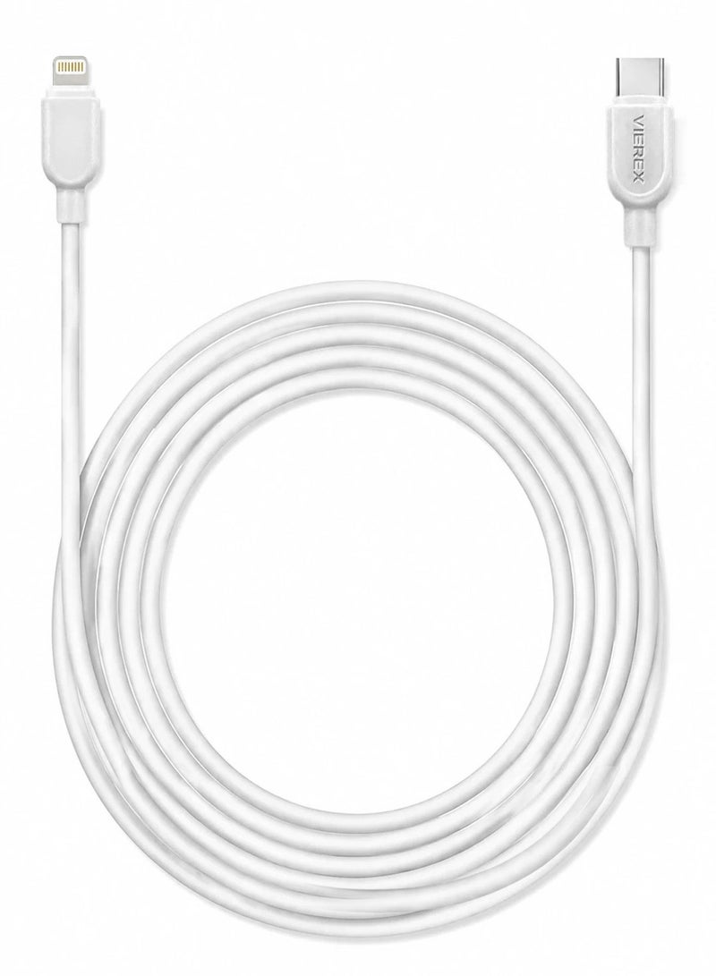 Vierex VC-3 Type-C to Lightning Fast Charging Data Cable 20W Power Delivery USB C to iPhone Charger Cable, 3M - Image 4
