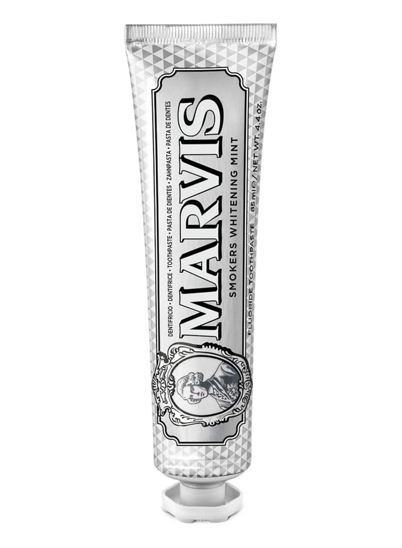 مارفيس معجون أسنان مارفيس المُبيض بنكهة النعناع للمدخنين ٨٥ مل - تبييض قوي، نفس منعش، معجون أسنان إيطالي فاخر - Image 2