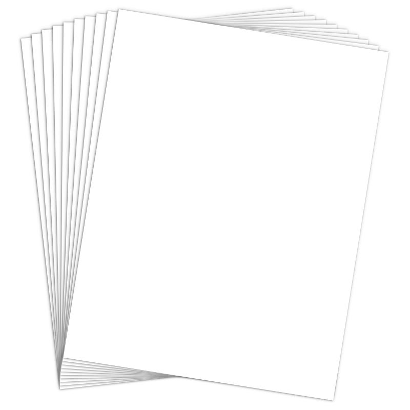 Goefun Heavy Weight 110lb Cover Cardstock White Certificate paper, Goefun 24 Pack White Card Stock 8.5x11 for Cards Making, Office Printing, Paper Crafting - Image 1