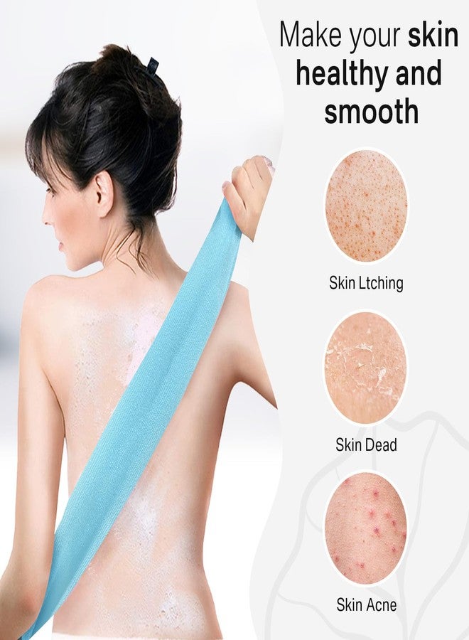 Yiclick Exfoliating African Net Sponge,Exfoliating Body Scrubber Exfoliator, Back Scrubber Bath Sponge, Exfoliate Rags Wash Cloth Loofah Sponge for Body Scrub, Exfoliating Washcloth Towel - Image 4