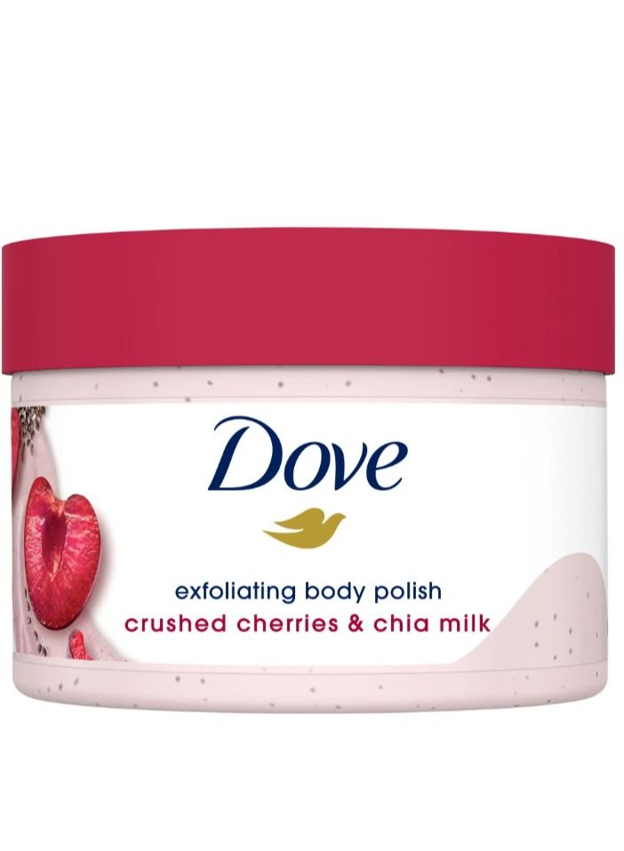 دوف دف تقشير الجسم الكرز وحليب الشيا ، 298 مل - Image 1