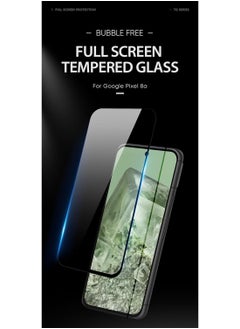 DUX DUCIS DUX DUCIS 10D Tempered Glass Screen Protector, Designed for Google Pixel 8a, Medium Alumina Glass Film Full Glue HD Clear Phone Screen Protector - Black  - Image 2