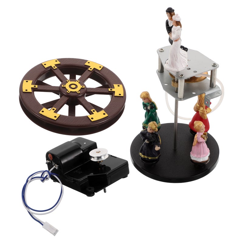 Animated Decorative Clock Rotating Stage Assembly for Clock Restoration, Rotating Platform Replacement for Figurine Mechanism Decor - Image 1