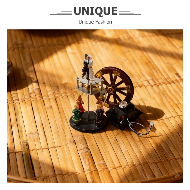 Animated Decorative Clock Rotating Stage Assembly for Clock Restoration, Rotating Platform Replacement for Figurine Mechanism Decor - Image 2