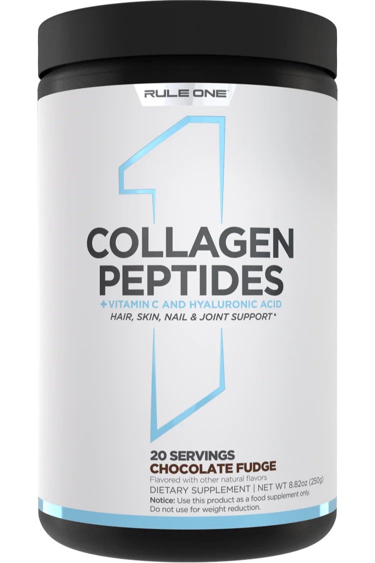 Rule1 Collagen Peptides Powder Hydrolyzed Bovine - Chocolate Fudge - 250gm - 20 serving - Image 1