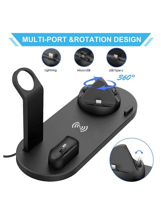 Arabest Wireless Charger 3 In 1 Charging Dock For Iphone/Apple Watch/Air Pods - Image 2