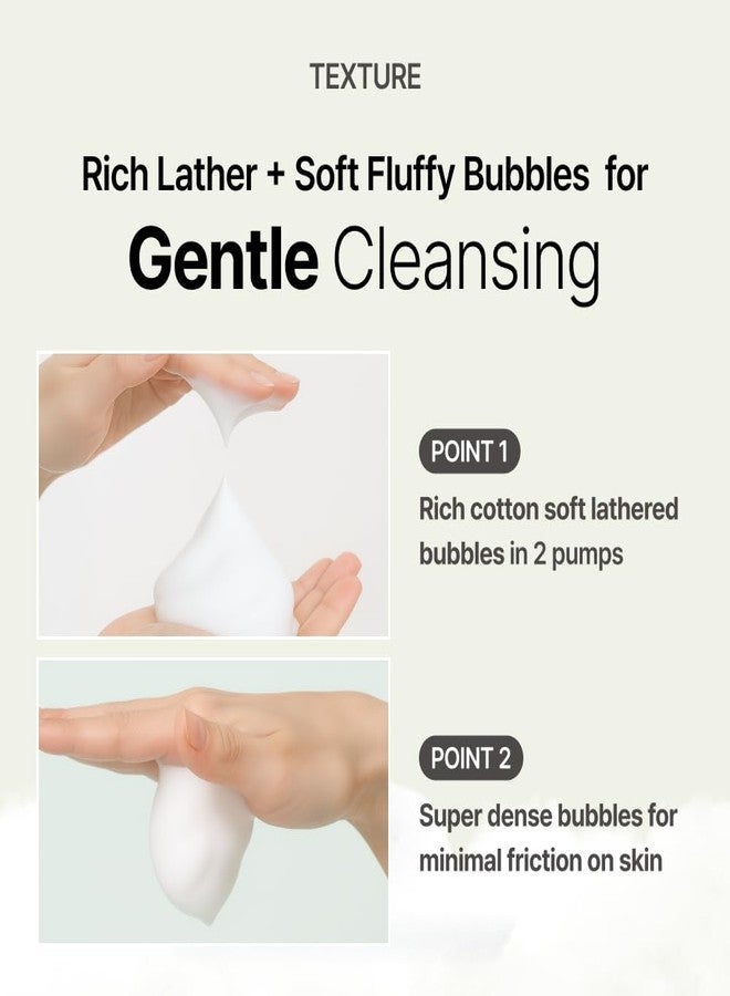 MENOKIN Cotton Cloud Bubble Cleanser [Daily Comfort] Betaine for Lasting Hydration, Low pH for Sensitive skin, Non-Stripping, Daily Gentle Face Wash, Foaming bubbles, Korean Skincare 5.07 fl. oz - Image 3