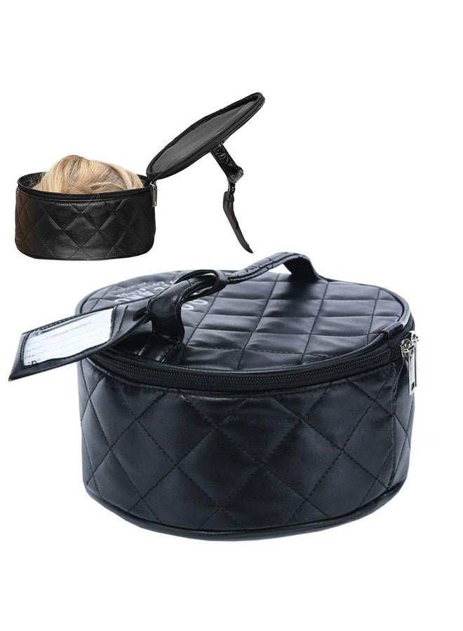 MILANO COLLECTION Premium Wig Travel Box Or Makeup Case Compact & Durable In Black - Image 1