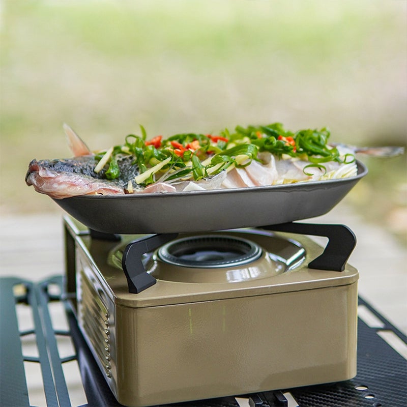 BBQ Plate: Lightweight Titanium Platter - Durable Versatile Serving Tray for Outdoor Camping Picnics BBQ Baking Gatherings - Image 4