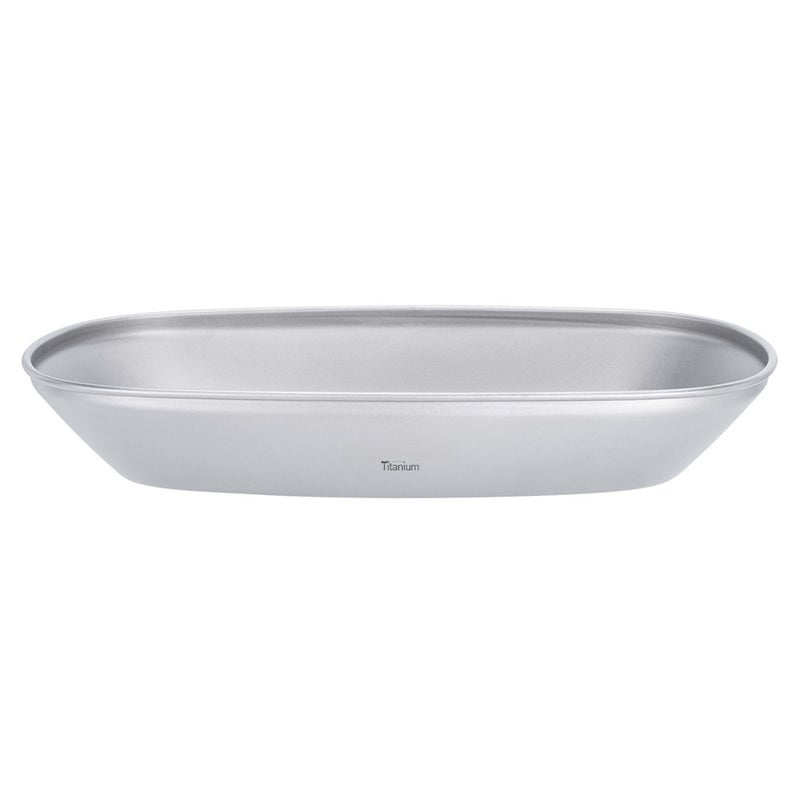 BBQ Plate: Lightweight Titanium Platter - Durable Versatile Serving Tray for Outdoor Camping Picnics BBQ Baking Gatherings - Image 1