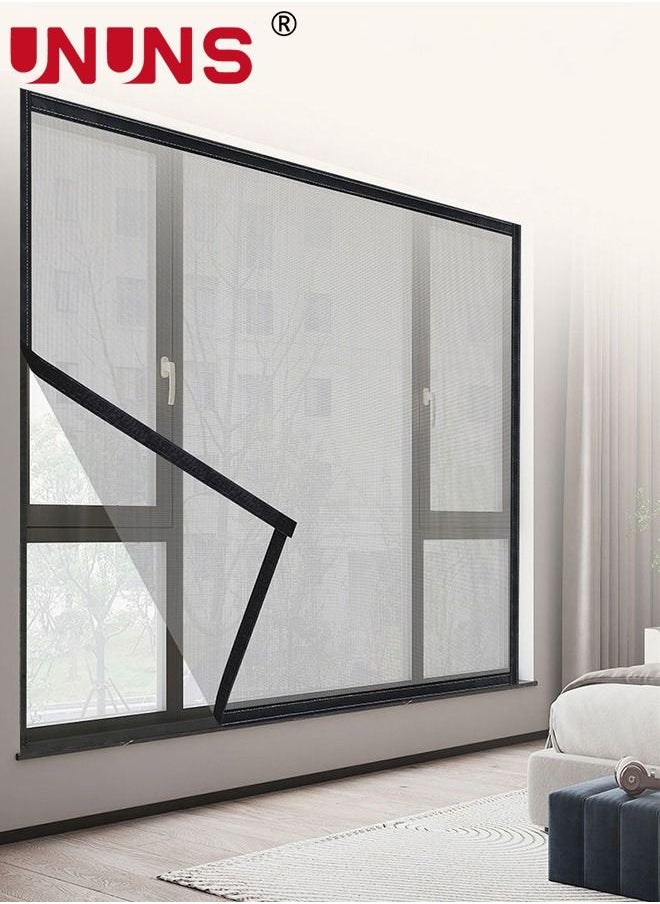 UNUNS - Window Screen,DIY Insect Mesh Screen Protector Kit With Velcro,Anti Mosquito Bug Insect Fly Window Screen Mesh Net,150x130cm - Image 1