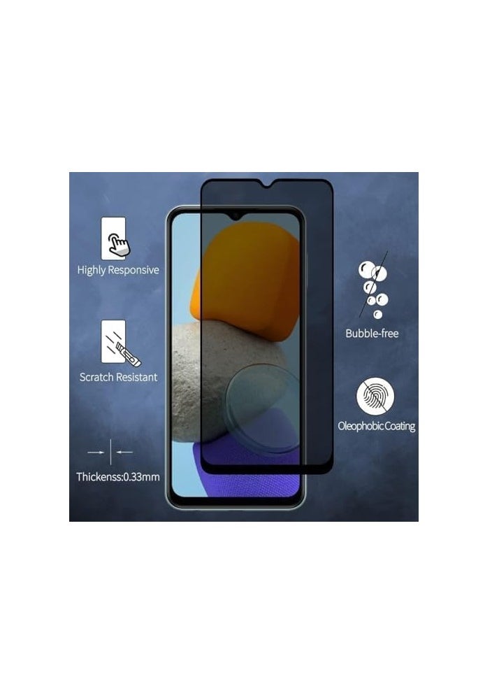 Samsung Galaxy A15 5G Privacy Full Coverage Glass Screen Protector - Black