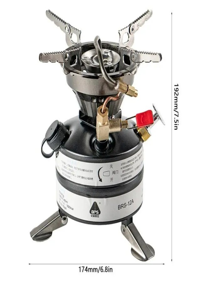 BRS Portable One-piece Outdoor Gasoline Stove Camping Picnic Hiking Burner - Image 2