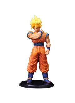 Trunkin Trunkin | DBZ Super Saiyan Son Goku Pre Battle Warm Up Awaken Action Figure | PVC Multicolour Goku Anime Figurine | Collectible Doll Model Toy Gift | 23 Cms  - Image 1