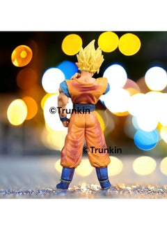 Trunkin Trunkin | DBZ Super Saiyan Son Goku Pre Battle Warm Up Awaken Action Figure | PVC Multicolour Goku Anime Figurine | Collectible Doll Model Toy Gift | 23 Cms  - Image 3