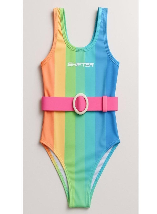 SHIFTER Girls Swimsuit | Swimming Costume for Kids Girls | Soft and Skin Friendly Swim Dress | Breathable Kids Swimming Dress(1-2 Years) - Image 5