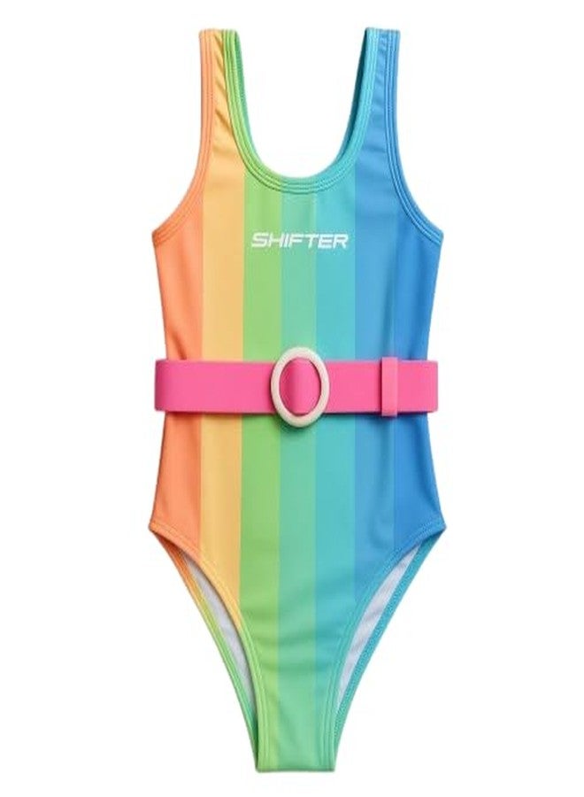 SHIFTER Girls Swimsuit | Swimming Costume for Kids Girls | Soft and Skin Friendly Swim Dress | Breathable Kids Swimming Dress(1-2 Years) - Image 1