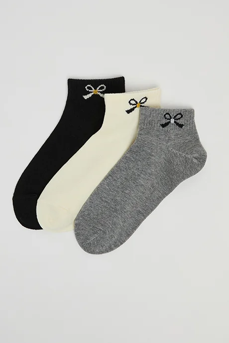 أر أند بي 3 Pack Patterned Ankle Socks