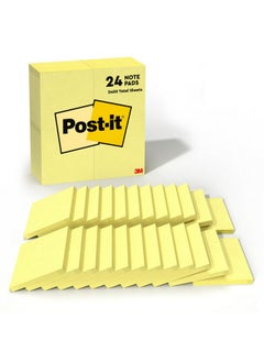 Notes, 3X3 In, 24 Pads, Canary Yellow, Clean Removal, Recyclable - pzsku/Z855514A6822E4237E214Z/45/_/1731926602/f7ea72e0-09a9-4887-89b8-c1f1364a395d