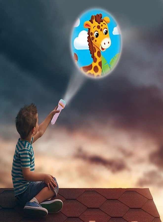 Gnanex Mini Projector Flash Light Torch Toy 24 Different Picture with 3 Slides Gives Clear Picture and Bright Colors Projection for 2 to 3 Year Kids - (Random Color - Multi) - Image 3