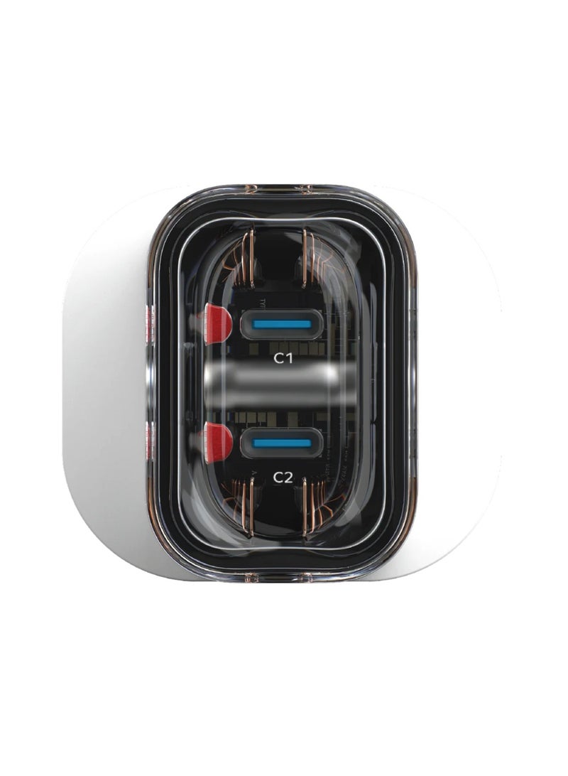 Momax 1-Charge Flow GaN Wall Charger 2-Port USB-C 35W - White - Image 4