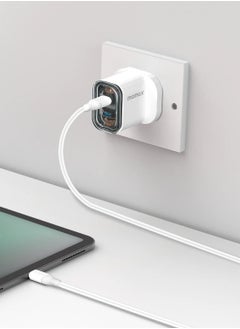 Momax Momax 1-Charge Flow GaN Wall Charger 2-Port USB-C 35W - White  - Image 3