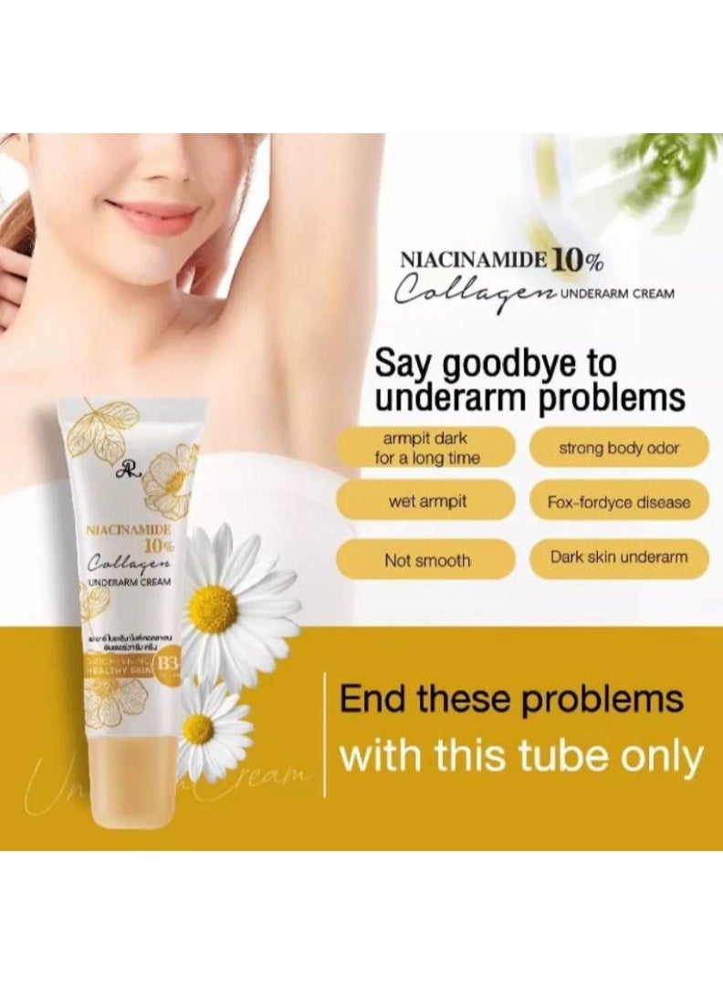 AR Niacinamide 10% Collagen Underarm Brightening Cream -  15g - Image 3