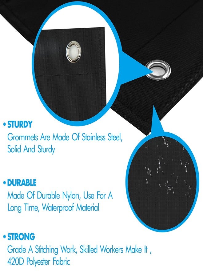 Vantasii Storage Pocket Chart, Heavy Duty Wall File Organization Folder with 5 Clear File Pockets, 5 Blank Dry-Erase Name Stickers Plus 2 Over Door Hooks for Files, Bills, Classroom & Office (Black, 14” X 28”) - Image 3