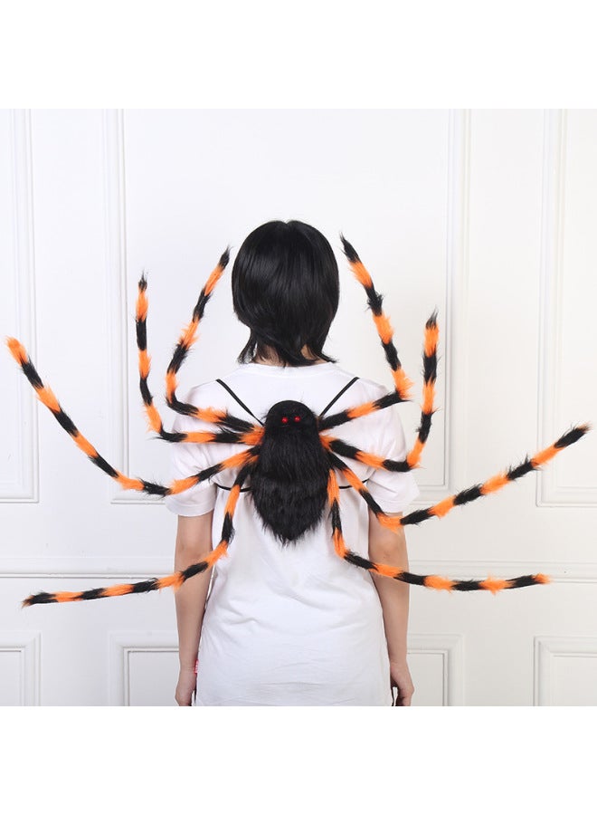 Halloween Costume Party Spider Props Colorful Wings Backpack Large Spider Creative Pocket Dance Party Props-Color:Pocket Spider S (black)  - Image 2