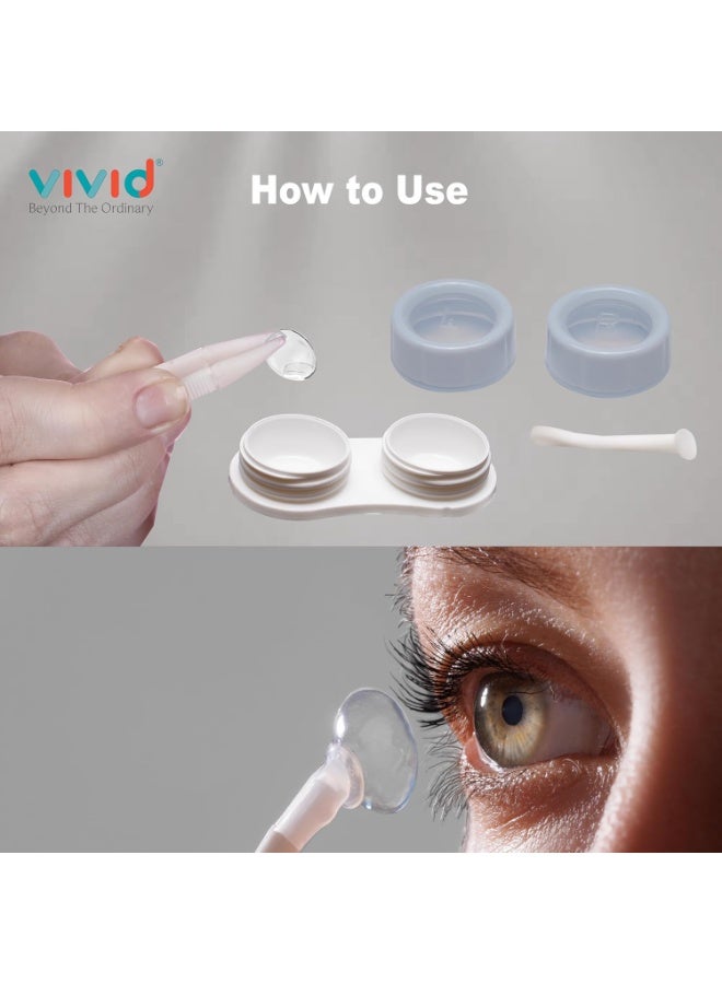 Vivid Portable Mini Contact Lens Case Travel Kit with Mirror, Tweezers & Remover Tool – Cute Design Eye Box Holder for Storage, Daily & Outdoor Use LC-3059-Sky Blue  - Image 4