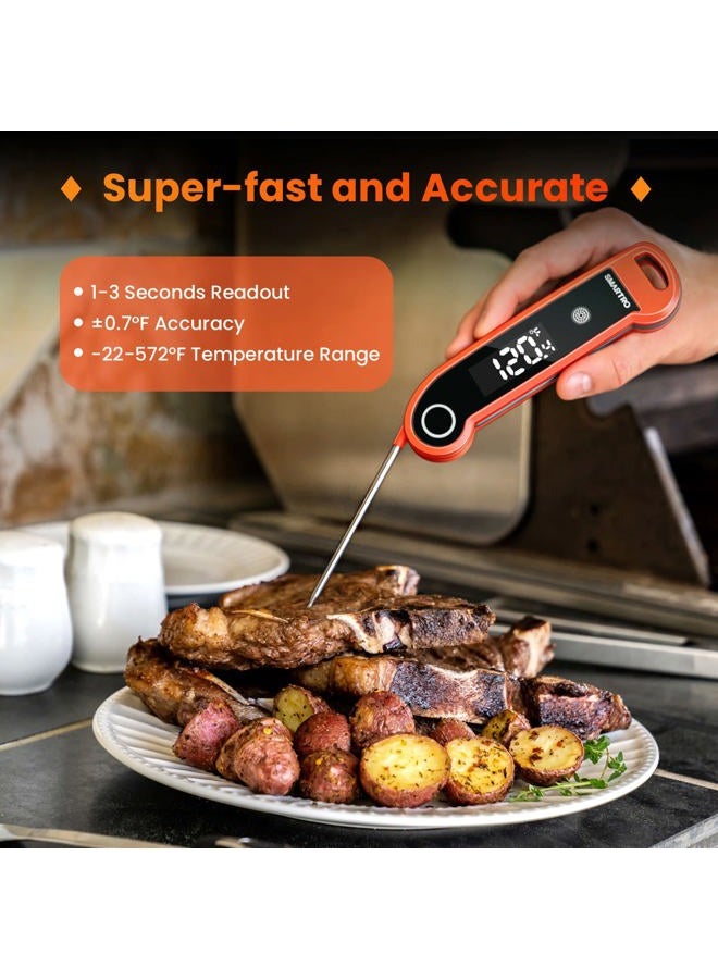 SMARTRO ST49 Professional Thermocouple Meat Thermometer Instant Read Digital Thermometer for Grilling BBQ Kitchen Food Cooking Thermometer for Oil Deep Fry Candy Thermometer - Image 3