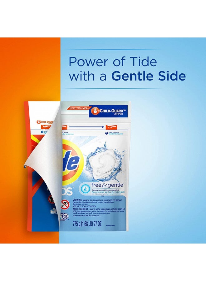 Tide Tide PODS Free & Gentle Laundry Detergent Soap Pods, 81 count  - Image 5