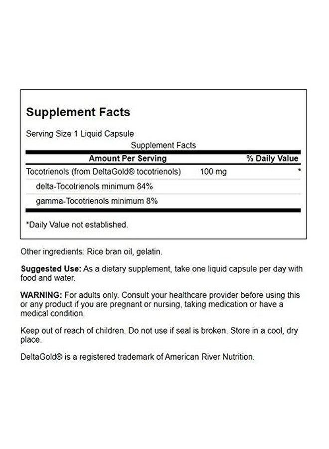 SWANSON Double Strength Tocotrienols Antioxidant (60 Liquid Capsules 100Mg Each) - Image 3