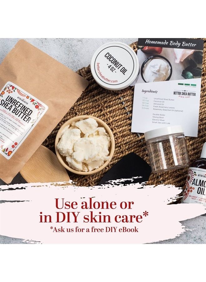 Better Shea Butter - Raw Shea Butter | African, Unrefined, 100% Pure | Skin Moisturizer | For Face, Body, Hair and for Soap Making Base and DIY Whipped Lotion, Oil and Lip Balm | 8 oz block - Image 1