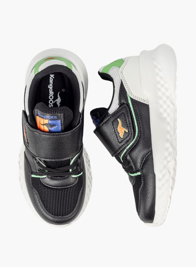 kangaROOS Boys Colourblock Sports Shoes With Hook And Loop Closure - Image 2