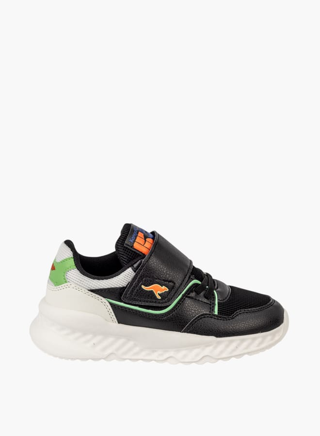kangaROOS Boys Colourblock Sports Shoes With Hook And Loop Closure - Image 3