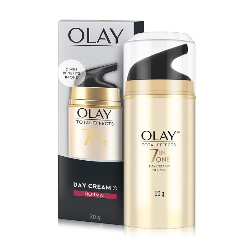 Olay Total Effects Day Cream with Vitamin C B5 Niacinamide Green Tea Fights 7 signs of ageing for glowing hydrated and younger looking skin Suitable for Normal Dry Oily Combination skin 20 gm - Image 2