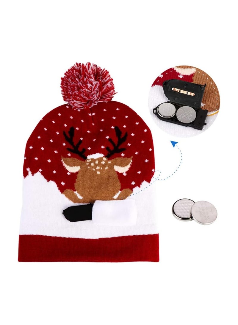PRINTSHOP4ME Christmas Light-Up Beanie Hat–Soft And Warm Winter Cap For Holiday Parties,Christmas Events And Gift Giving–Unisex Design For Adults And Kids–Perfect For Winter Celebrations - Image 3