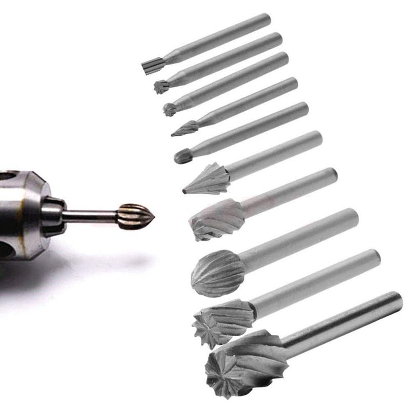Diy Crafts 12711 9180 Rotary File Electric Grinding Polishing Head Engraving Cuter Woods Multicolor 10 Piece - Image 4