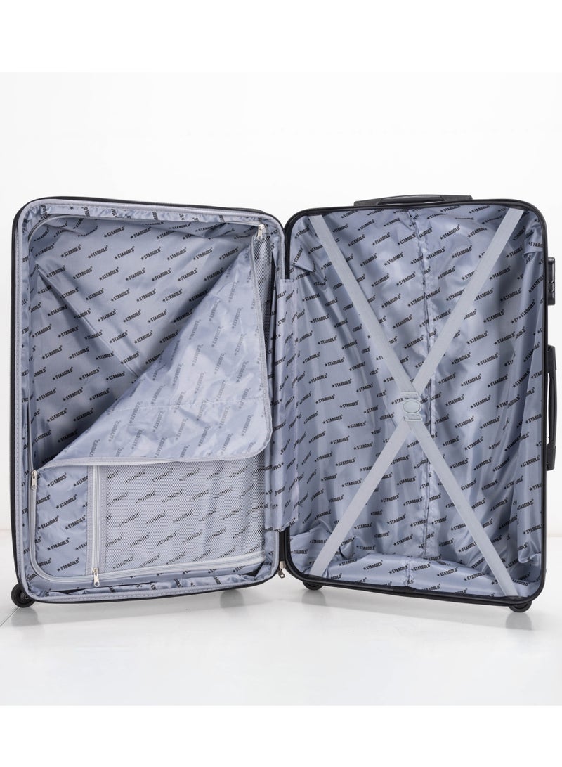 ستارجولد 4 عبوات من عربة أمتعة مقفلة ذات رقم دوار للجانب الصلب - Image 4