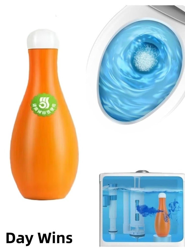 Day Wins Bowling Blue Bubble Toilet Cistern Cleaner, Bleach Toilet Cleaner, Limescale Remover for Deodorizing u0026 Descaling, Toilets Smell Refresher, Automatic Long-Lasting Toilets Bowl Cleaners in Bottle (1) - Image 1