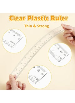 6PCS Clear Plastic Ruler Set - 3 Sizes with Inches & Metric for School & Office Use - pzsku/Z85560CD506C32B6C5753Z/45/_/1734142406/ba2e988d-dcf4-44d0-8f2e-ca6c6f760641