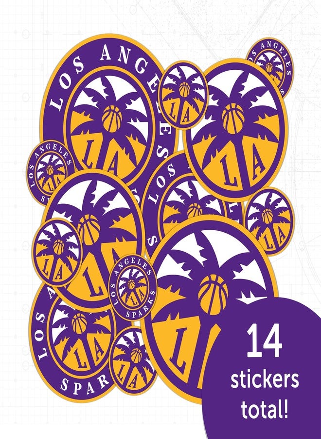 Desert Cactus Los Angeles LA Sparks WNBA Women's National Basketball Association Officially Licensed Sticker Vinyl Decal Laptop Water Bottle Car Scrapbook (Type 1-1) - Image 5